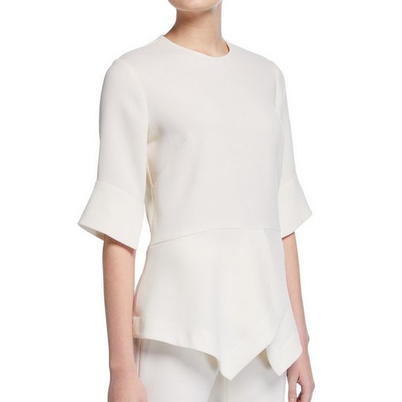 NWT Lela Rose Crepe Hem Top - Picture 1 of 14
